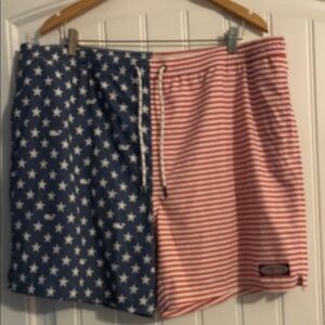 Vineyard Vines stars & stripes Swim Suit Trunks 2XL